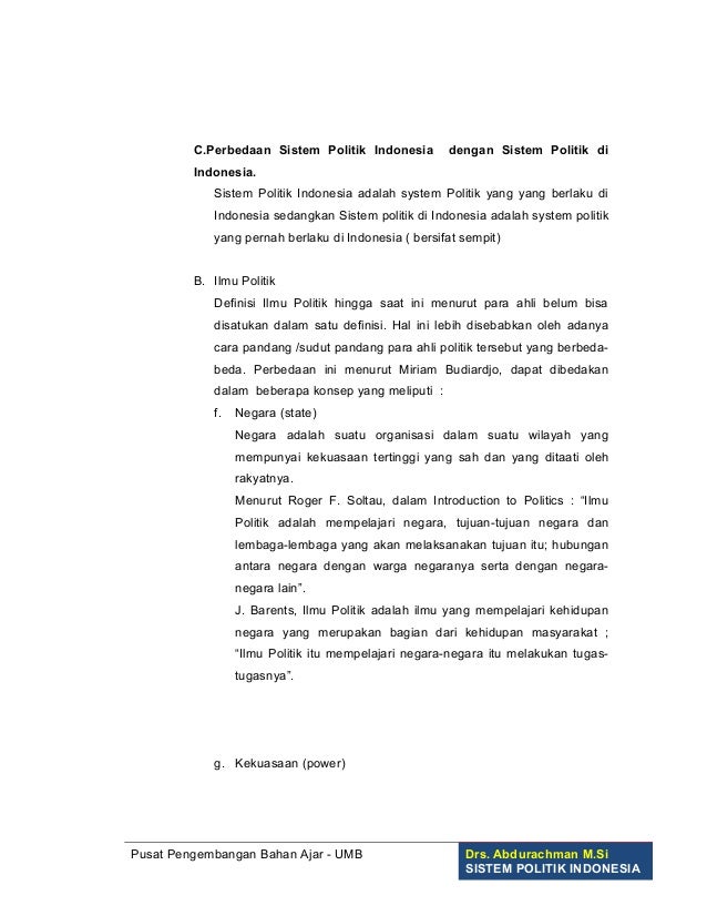 Sistem Politik Indonesiaby Endry