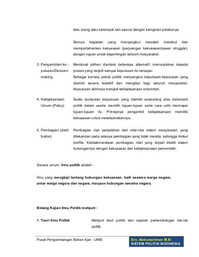 Sistem Politik Indonesiaby Endry
