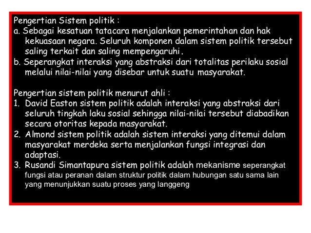 Sistem politik indonesia 2