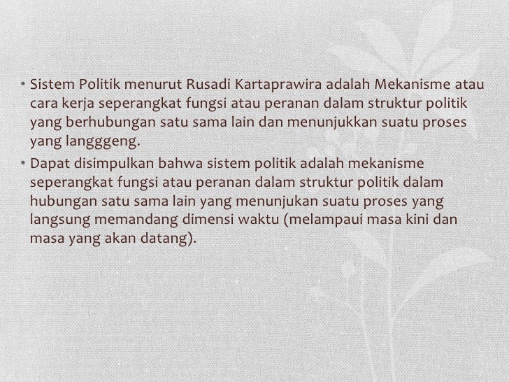 Sistem Politik Indonesia Sebelum Dan Sesudah Amandemen