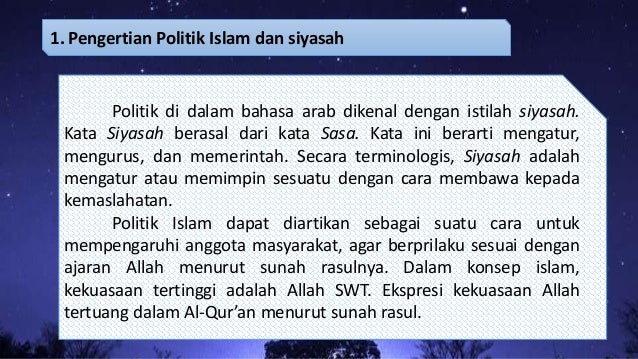 Sistem Politik Islam Dan Demokrasi