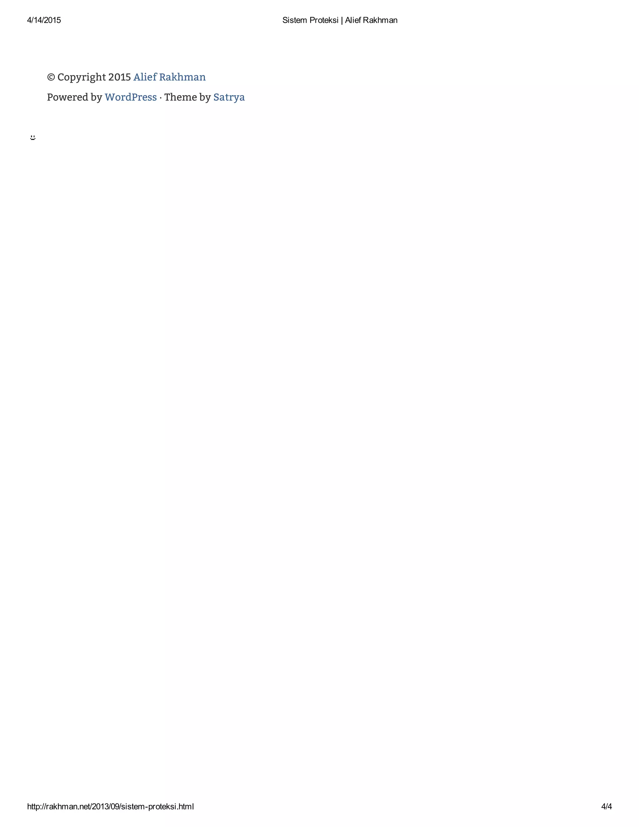 Sistem proteksi alief rakhman | PDF