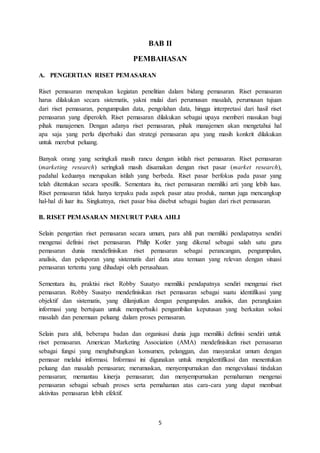 Sistem riset pemasaran | DOCX