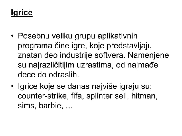 Sistemski softver i aplikativni programi | PPTX