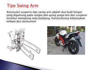 Kontruksi tipe unit swing adalah mesin itu sendiri yang bereaksi
seperti lengan yang berayun. Jadi mesin tersebut yang ber...