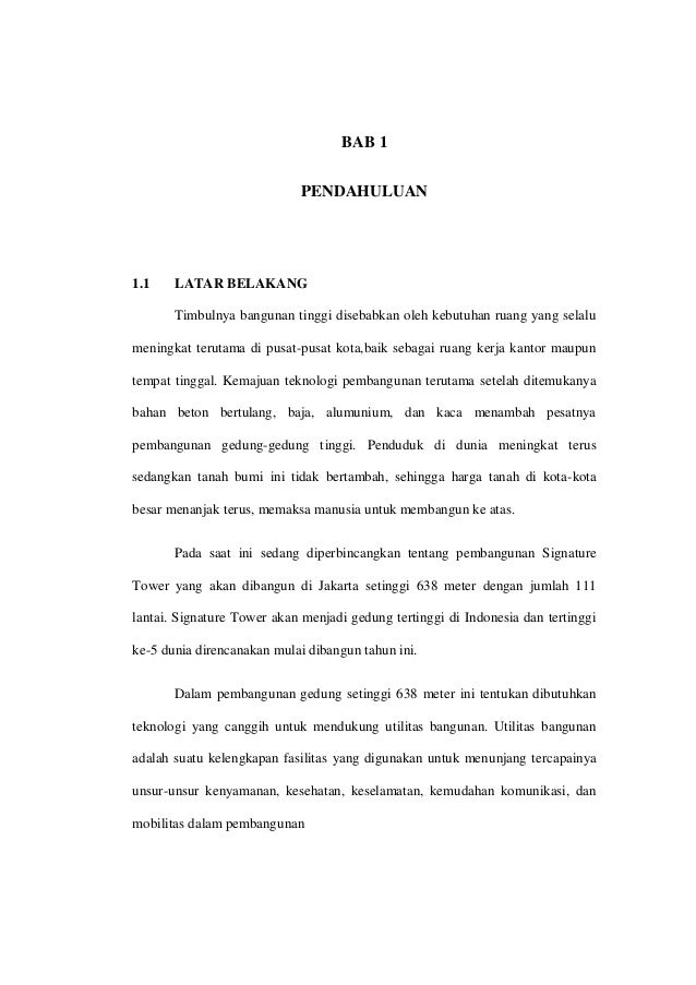 Sistem Utilitas Bangunan Tinggi