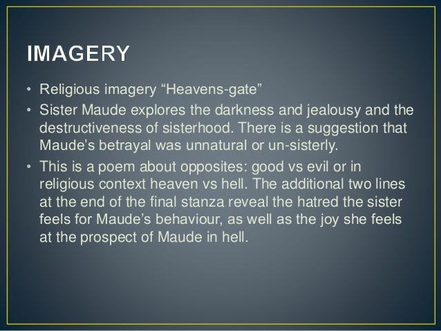 Sister Maude Analysis