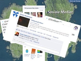Utsira gir Energi Utsira Kommune  … i Sosiale Medier 