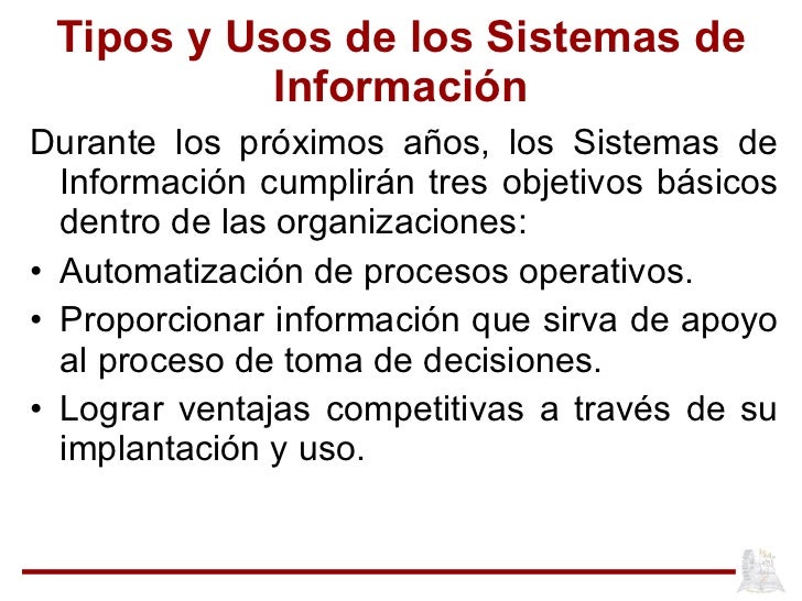 Resultado de imagen para usos de los sistemas de información