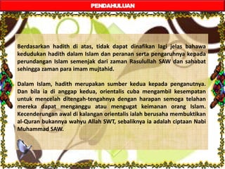 Sistm Bukti Asli Hadith | PDF