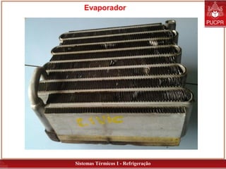 Sistemas Térmicos I - Refrigeração
Evaporador
 