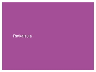 Ratkaisuja
 
