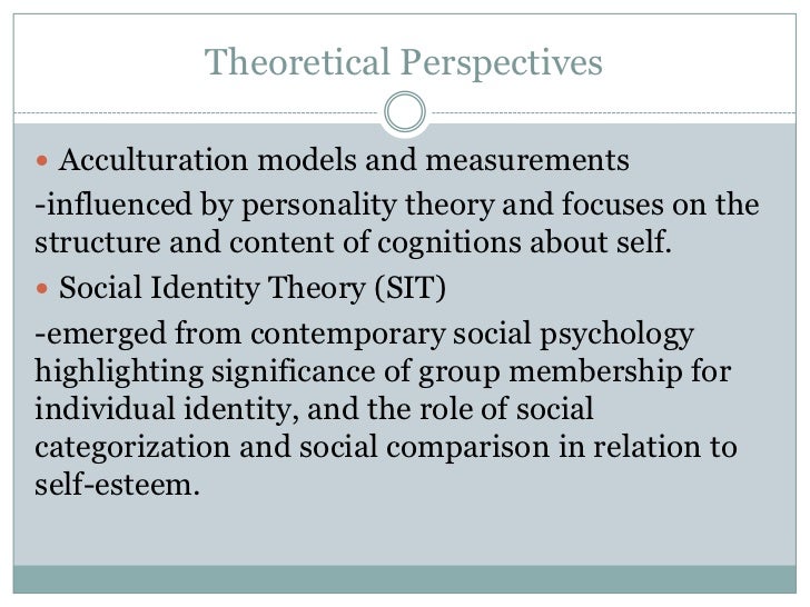 Structural Model Of Social Identity Theory P