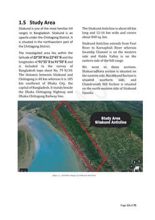 Geological Field Report on Sitakund Anticline | PDF