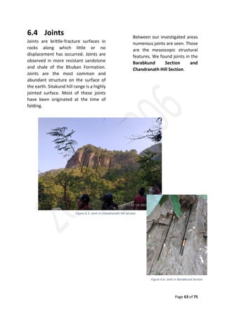 Geological Field Report on Sitakund Anticline | PDF