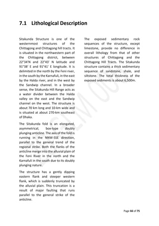 Geological Field Report on Sitakund Anticline | PDF