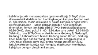 Si Tayo Bus Itera yang mungil dan tepat waktu.pptx