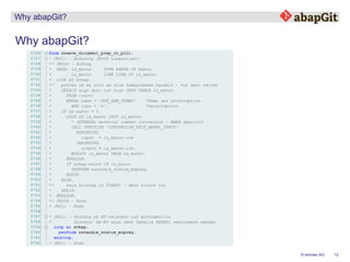 12© emineo AG
Why abapGit?
Why abapGit?
 
