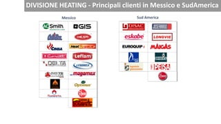Messico Sud America
DIVISIONE HEATING - Principali clienti in Messico e SudAmerica
 