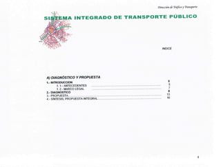 Sistema Integrado de Transporte Público - documento completo | PDF