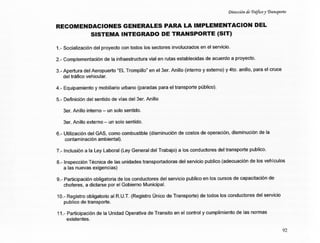 Sistema Integrado de Transporte Público - documento completo | PDF