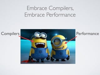 Embrace Compilers,
Embrace Performance
PerformanceCompilers
 