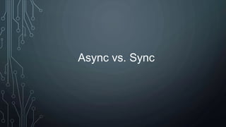 Async vs. Sync
 