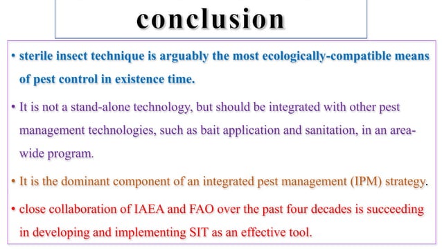 Sterile Insect Technique | PPTX | Beekeeping | Hobbies & Interests