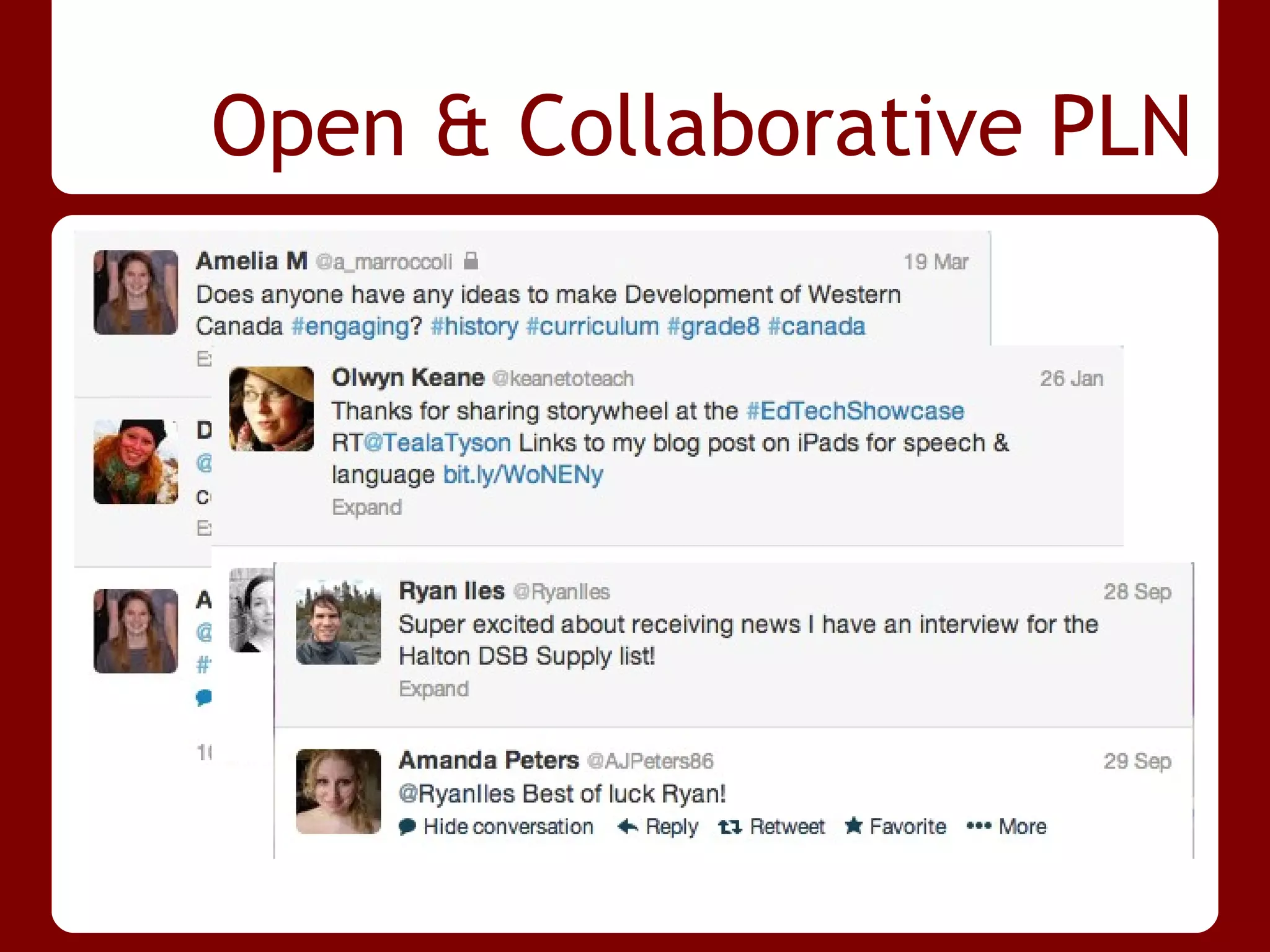 Open & Collaborative PLN
 