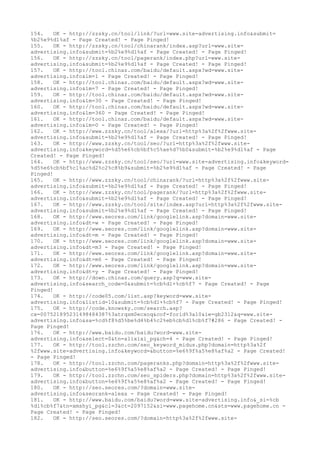 154. OK - http://zzsky.cn/tool/link/?url=www.site-advertising.info&submit=
%b2%e9%d1%af - Page Created! - Page Pinged!
155. OK - http://zzsky.cn/tool/chinarank/index.asp?url=www.site-
advertising.info&submit=%b2%e9%d1%af - Page Created! - Page Pinged!
156. OK - http://zzsky.cn/tool/pagerank/index.php?url=www.site-
advertising.info&submit=%b2%e9%d1%af - Page Created! - Page Pinged!
157. OK - http://tool.chinaz.com/baidu/default.aspx?wd=www.site-
advertising.info&lm=1 - Page Created! - Page Pinged!
158. OK - http://tool.chinaz.com/baidu/default.aspx?wd=www.site-
advertising.info&lm=7 - Page Created! - Page Pinged!
159. OK - http://tool.chinaz.com/baidu/default.aspx?wd=www.site-
advertising.info&lm=30 - Page Created! - Page Pinged!
160. OK - http://tool.chinaz.com/baidu/default.aspx?wd=www.site-
advertising.info&lm=360 - Page Created! - Page Pinged!
161. OK - http://tool.chinaz.com/baidu/default.aspx?wd=www.site-
advertising.info&lm=0 - Page Created! - Page Pinged!
162. OK - http://www.zzsky.cn/tool/alexa/?url=http%3a%2f%2fwww.site-
advertising.info&submit=%b2%e9%d1%af - Page Created! - Page Pinged!
163. OK - http://www.zzsky.cn/tool/seo/?url=http%3a%2f%2fwww.site-
advertising.info&keyword=%d5%e6%cb%bf%c5%ae%d7%b0&submit=%b2%e9%d1%af - Page
Created! - Page Pinged!
164. OK - http://www.zzsky.cn/tool/seo/?url=www.site-advertising.info&keyword=
%d5%e6%cb%bf%c1%ac%d2%c2%c8%b9&submit=%b2%e9%d1%af - Page Created! - Page
Pinged!
165. OK - http://www.zzsky.cn/tool/chinarank/?url=http%3a%2f%2fwww.site-
advertising.info&submit=%b2%e9%d1%af - Page Created! - Page Pinged!
166. OK - http://www.zzsky.cn/tool/pagerank/?url=http%3a%2f%2fwww.site-
advertising.info&submit=%b2%e9%d1%af - Page Created! - Page Pinged!
167. OK - http://www.zzsky.cn/tool/site/index.asp?url=http%3a%2f%2fwww.site-
advertising.info&submit=%b2%e9%d1%af - Page Created! - Page Pinged!
168. OK - http://www.seores.com/link/googlelink.asp?domain=www.site-
advertising.info&dt=w - Page Created! - Page Pinged!
169. OK - http://www.seores.com/link/googlelink.asp?domain=www.site-
advertising.info&dt=m - Page Created! - Page Pinged!
170. OK - http://www.seores.com/link/googlelink.asp?domain=www.site-
advertising.info&dt=m3 - Page Created! - Page Pinged!
171. OK - http://www.seores.com/link/googlelink.asp?domain=www.site-
advertising.info&dt=m6 - Page Created! - Page Pinged!
172. OK - http://www.seores.com/link/googlelink.asp?domain=www.site-
advertising.info&dt=y - Page Created! - Page Pinged!
173. OK - http://down.chinaz.com/query.asp?q=www.site-
advertising.info&search_code=0&submit=%cb%d1+%cb%f7 - Page Created! - Page
Pinged!
174. OK - http://code05.com/list.asp?keyword=www.site-
advertising.info&listid=10&submit=%cb%d1+%cb%f7 - Page Created! - Page Pinged!
175. OK - http://code.knowsky.com/search.asp?
cx=007521895231498484387%3atrqsm0ecxoq&cof=forid%3a10&ie=gb2312&q=www.site-
advertising.info&sa=%cd%f8%d5%be%d4%b4%c2%eb%cb%d1%cb%f7#286 - Page Created! -
Page Pinged!
176. OK - http://www./baidu?word=www.site-
advertising.info&select=0&tn=alixixi_pg&ch=4 - Page Created! - Page Pinged!
177. OK - http://tool.zzchn.com/seo_keyword_midus.php?domain=http%3a%2f
%2fwww.site-advertising.info&keyword=&button=%e6%9f%a5%e8%af%a2 - Page Created!
- Page Pinged!
178. OK - http://tool.zzchn.com/pageranks.php?domain=http%3a%2f%2fwww.site-
advertising.info&button=%e6%9f%a5%e8%af%a2 - Page Created! - Page Pinged!
179. OK - http://tool.zzchn.com/seo_spiders.php?domain=http%3a%2f%2fwww.site-
advertising.info&button=%e6%9f%a5%e8%af%a2 - Page Created! - Page Pinged!
180. OK - http://seo.seores.com/?domain=www.site-
advertising.info&seorank=alexa - Page Created! - Page Pinged!
181. OK - http://www./baidu?word=www.site-advertising.info&_si=%cb
%d1%cb%f7&tn=xmshyi_pg&cl=3&ct=2097152&si=www.pagehome.cn&sts=www.pagehome.cn -
Page Created! - Page Pinged!
182. OK - http://seo.seores.com/?domain=http%3a%2f%2fwww.site-
 