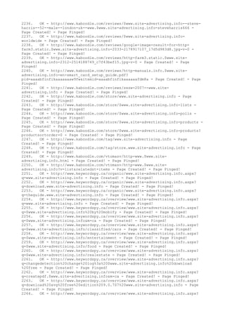 2236. OK - http://www.kaboodle.com/reviews/$www.site-advertising.info--steve-
harris--52--male--london-uk--www.$www.site-advertising.info-steveharris666 -
Page Created! - Page Pinged!
2237. OK - http://www.kaboodle.com/reviews/$www.site-advertising.info-
worldwide - Page Created! - Page Pinged!
2238. OK - http://www.kaboodle.com/reviews/google-image-result-for-http-
farm3.static.$www.site-advertising.info-2033-2178917107_17d5d983d8.jpg-v-0 -
Page Created! - Page Pinged!
2239. OK - http://www.kaboodle.com/reviews/http-farm3.static.$www.site-
advertising.info-2312-2514188749_c7f43bef15.jpg-v-0 - Page Created! - Page
Pinged!
2240. OK - http://www.kaboodle.com/reviews/http-manuals.info.$www.site-
advertising.info-en-smart_card_setup_guide.pdf?
pid=aaaabfinfikaaaaaaaw9fw&itemid=aaaabfinfikaaaaaafdm8a - Page Created! - Page
Pinged!
2241. OK - http://www.kaboodle.com/reviews/sxsw-2007--www.site-
advertising.info - Page Created! - Page Pinged!
2242. OK - http://www.kaboodle.com/store/www.site-advertising.info - Page
Created! - Page Pinged!
2243. OK - http://www.kaboodle.com/store/$www.site-advertising.info-lists -
Page Created! - Page Pinged!
2244. OK - http://www.kaboodle.com/store/$www.site-advertising.info-polls -
Page Created! - Page Pinged!
2245. OK - http://www.kaboodle.com/store/$www.site-advertising.info-products -
Page Created! - Page Pinged!
2246. OK - http://www.kaboodle.com/store/$www.site-advertising.info-products?
productsortorder=0 - Page Created! - Page Pinged!
2247. OK - http://www.kaboodle.com/tag/www.site-advertising.info - Page
Created! - Page Pinged!
2248. OK - http://www.kaboodle.com/tag/store.www.site-advertising.info - Page
Created! - Page Pinged!
2249. OK - http://www.kaboodle.com/vtomasv/http-www.$www.site-
advertising.info.html - Page Created! - Page Pinged!
2250. OK - http://www.kaboodle.com/vtomasv/http-www.$www.site-
advertising.info?v=list&relatedst=items - Page Created! - Page Pinged!
2251. OK - http://www.keywordspy.ca/organic/www.site-advertising.info.aspx?
q=www.site-advertising.info - Page Created! - Page Pinged!
2252. OK - http://www.keywordspy.ca/organic/www.site-advertising.info.aspx?
q=download.www.site-advertising.info - Page Created! - Page Pinged!
2253. OK - http://www.keywordspy.ca/organic/www.site-advertising.info.aspx?
q=theguide.www.site-advertising.info - Page Created! - Page Pinged!
2254. OK - http://www.keywordspy.ca/overview/www.site-advertising.info.aspx?
q=www.site-advertising.info - Page Created! - Page Pinged!
2255. OK - http://www.keywordspy.ca/overview/www.site-advertising.info.aspx?
q=$www.site-advertising.info%20by%20mobify - Page Created! - Page Pinged!
2256. OK - http://www.keywordspy.ca/overview/www.site-advertising.info.aspx?
q=$www.site-advertising.info&m=ca - Page Created! - Page Pinged!
2257. OK - http://www.keywordspy.ca/overview/www.site-advertising.info.aspx?
q=$www.site-advertising.info/classified/cars - Page Created! - Page Pinged!
2258. OK - http://www.keywordspy.ca/overview/www.site-advertising.info.aspx?
q=$www.site-advertising.info/entertainment - Page Created! - Page Pinged!
2259. OK - http://www.keywordspy.ca/overview/www.site-advertising.info.aspx?
q=$www.site-advertising.info/food - Page Created! - Page Pinged!
2260. OK - http://www.keywordspy.ca/overview/www.site-advertising.info.aspx?
q=$www.site-advertising.info/realestate - Page Created! - Page Pinged!
2261. OK - http://www.keywordspy.ca/overview/www.site-advertising.info.aspx?
q=changedetection%20change%20log%3a%20$www.site-advertising.info%20download
%20free - Page Created! - Page Pinged!
2262. OK - http://www.keywordspy.ca/overview/www.site-advertising.info.aspx?
q=createpdf.$www.site-advertising.info&m=ca - Page Created! - Page Pinged!
2263. OK - http://www.keywordspy.ca/overview/www.site-advertising.info.aspx?
q=download%20avg%20free%20edition%209.0.707%20www.site-advertising.info - Page
Created! - Page Pinged!
2264. OK - http://www.keywordspy.ca/overview/www.site-advertising.info.aspx?
 