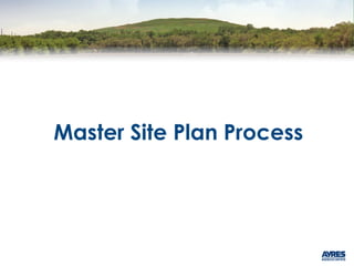 Master Site Plan Process
 