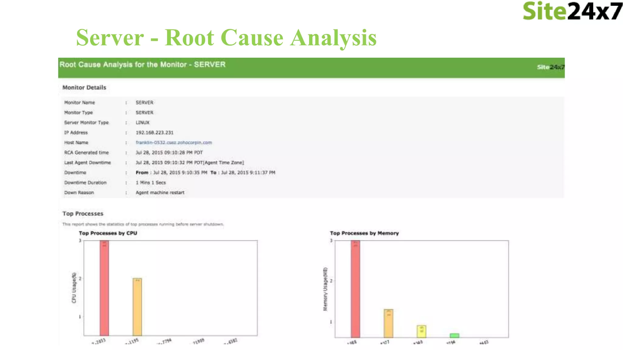 Server - Root Cause Analysis
 