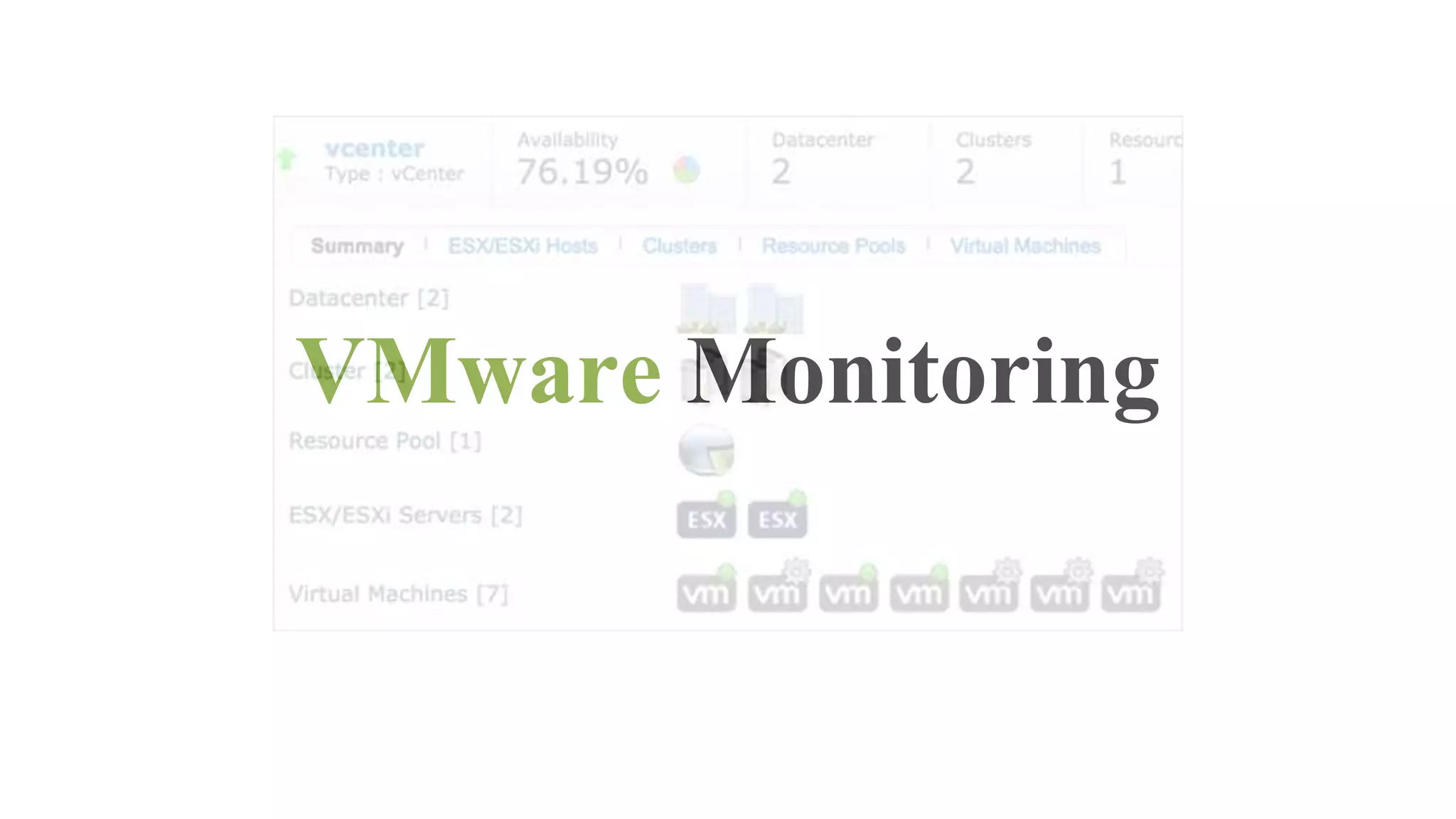 VMware Monitoring
 