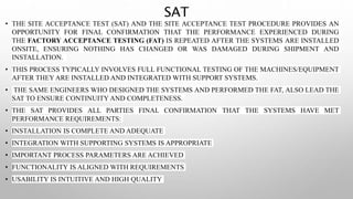 Site Acceptance Test . | PPTX
