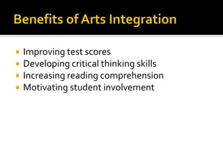    Improving test scores
   Developing critical thinking skills
   Increasing reading comprehension
   Motivating student involvement
 