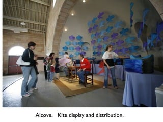Alcove.  Kite display and distribution. 