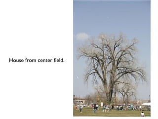 House from center field. 