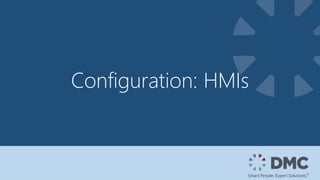 Configuration: HMIs
 