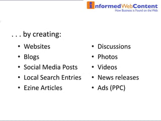Research by Industry:  Hubspot’s Online Marketing Opportunity by INDUSTRY Report  www.hubspot.com tells you Where specific industry customers talk onlineWhere they start shopping online (e.g. search vs. social media)How customers like to research