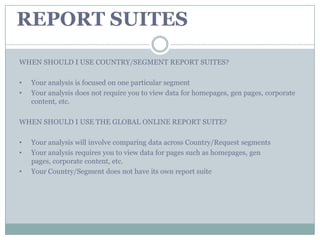 Site Catalyst Overview | PPTX