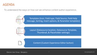 Sitecore enhancing content author experience | PPTX