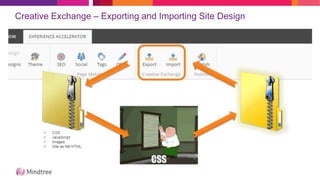 Creative Exchange – Exporting and Importing Site Design
 
