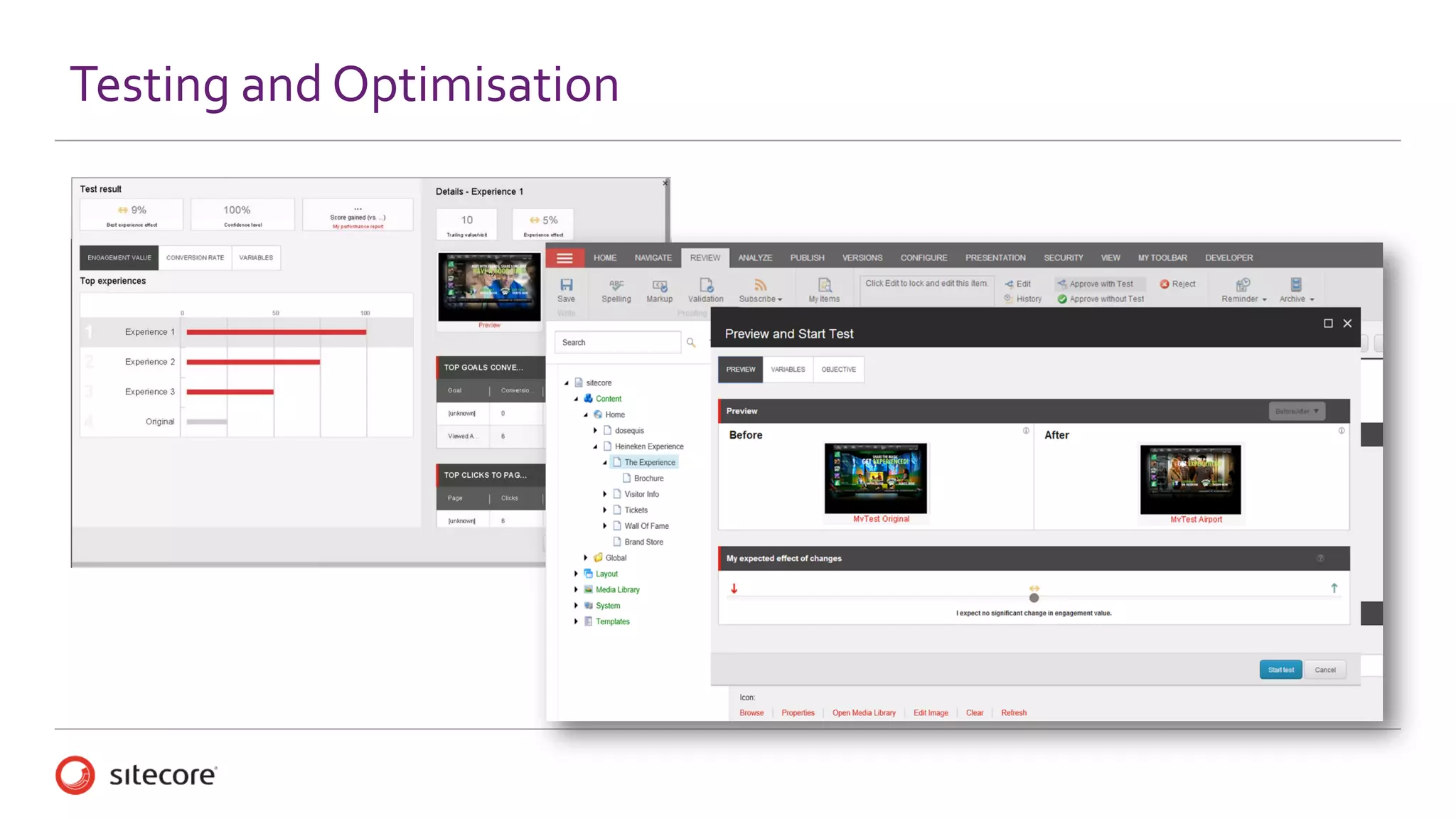 Testing and Optimisation
 