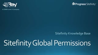 Sitefinity global permissions