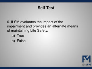 SiteFM Interim Life Safety Measures Webinar | PDF