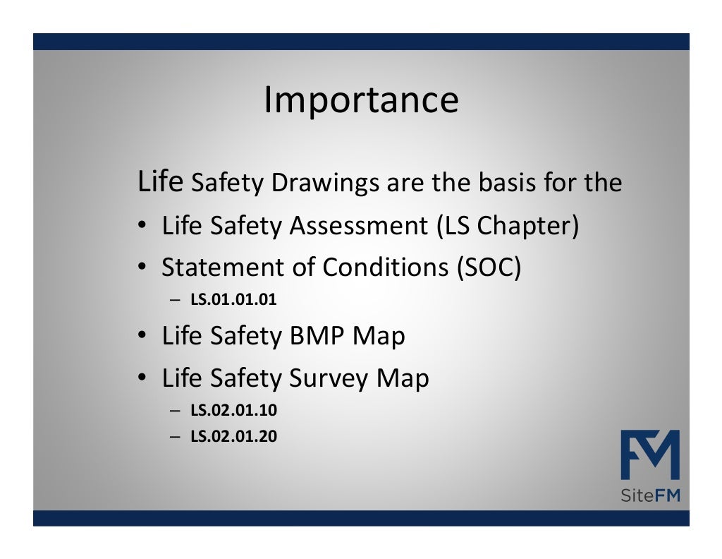 SiteFM Life Safety Drawings for Accreditation