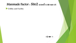 Manmade Factor : Site2 ลาดพร้าว 80 แยก 15 
Utillity and Facility 
 