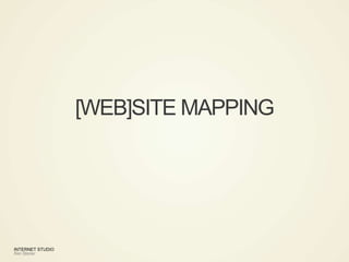 INTERNET STUDIO
Ken Starzer
[WEB]SITE MAPPING
 