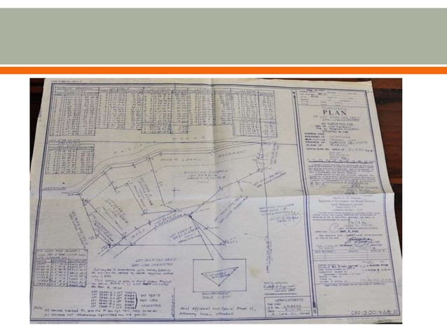 Site location, map reading and lot plotting,